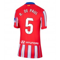 Atletico Madrid Rodrigo De Paul #5 Replica Home Shirt Ladies 2024-25 Short Sleeve